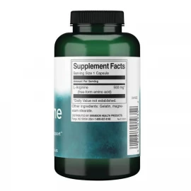 L-аргінін Swanson L-Arginine 500 mg - 200 caps