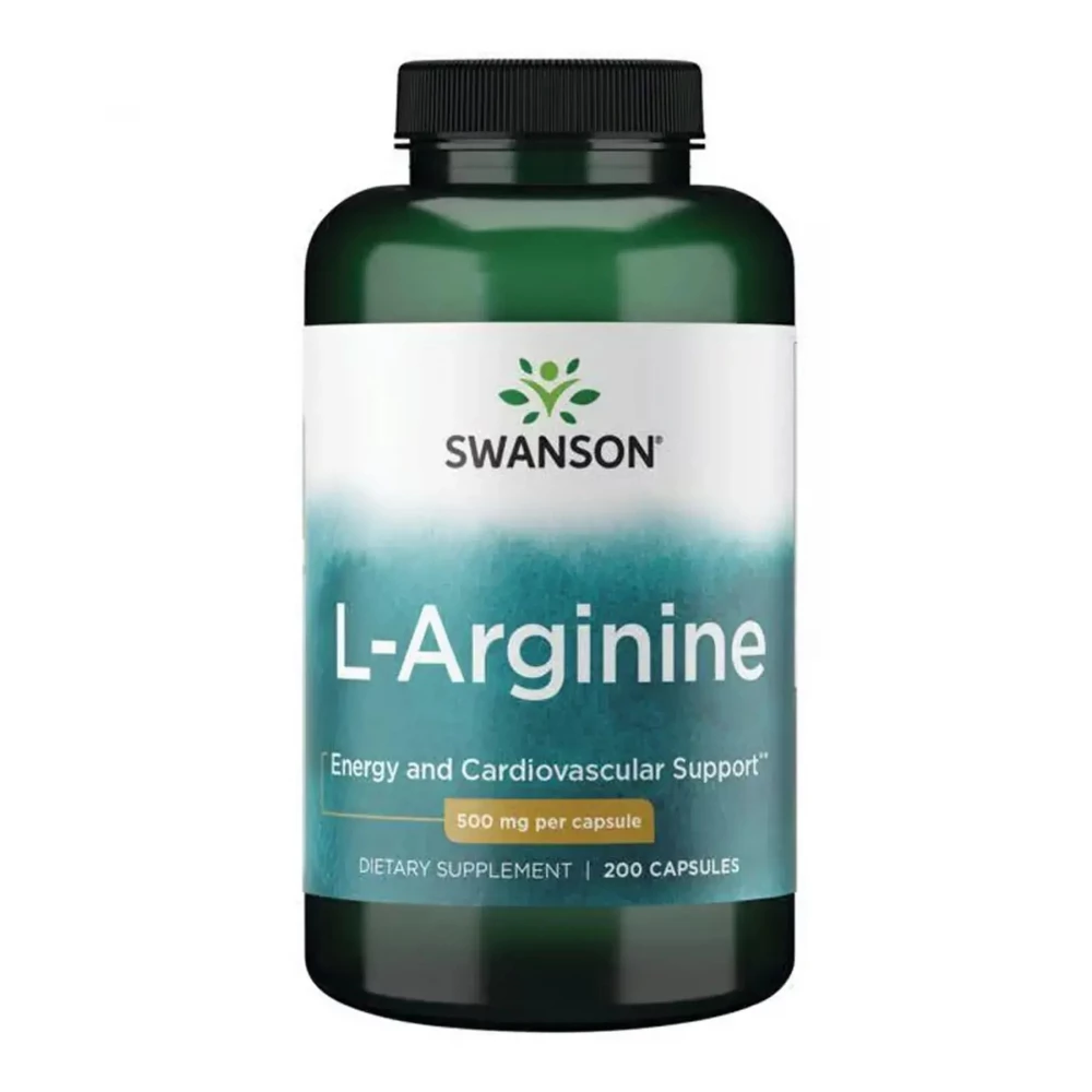L-аргінін Swanson L-Arginine 500 mg - 200 caps