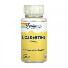 L-Карнитин Solaray L-Carnitine Free Form 500 mg - 30 vcaps