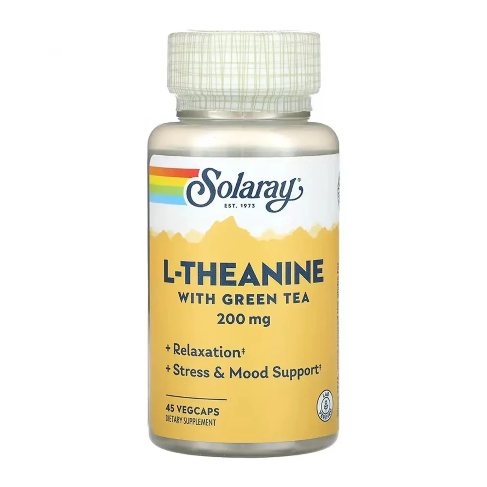 L-Теанін Solaray L-Theanine 200 mg - 45 vcaps