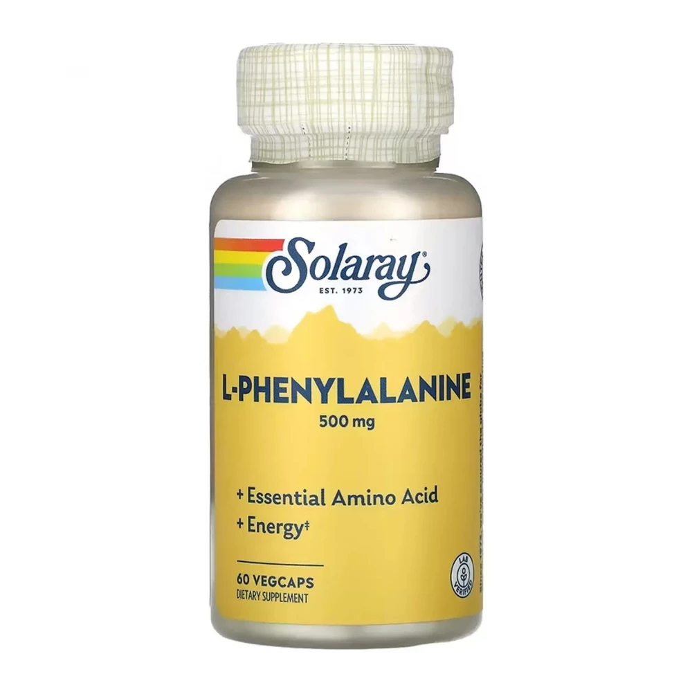 L-Фенилаланин Solaray L-Phenylalanine 500 mg - 60 vcaps