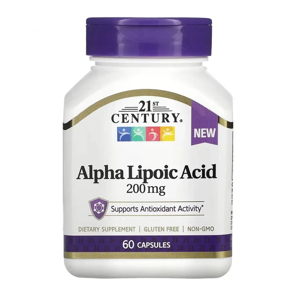 Альфа-ліпоєва кислота 21st Century Alpha Lipoic Acid 200 mg - 60 caps