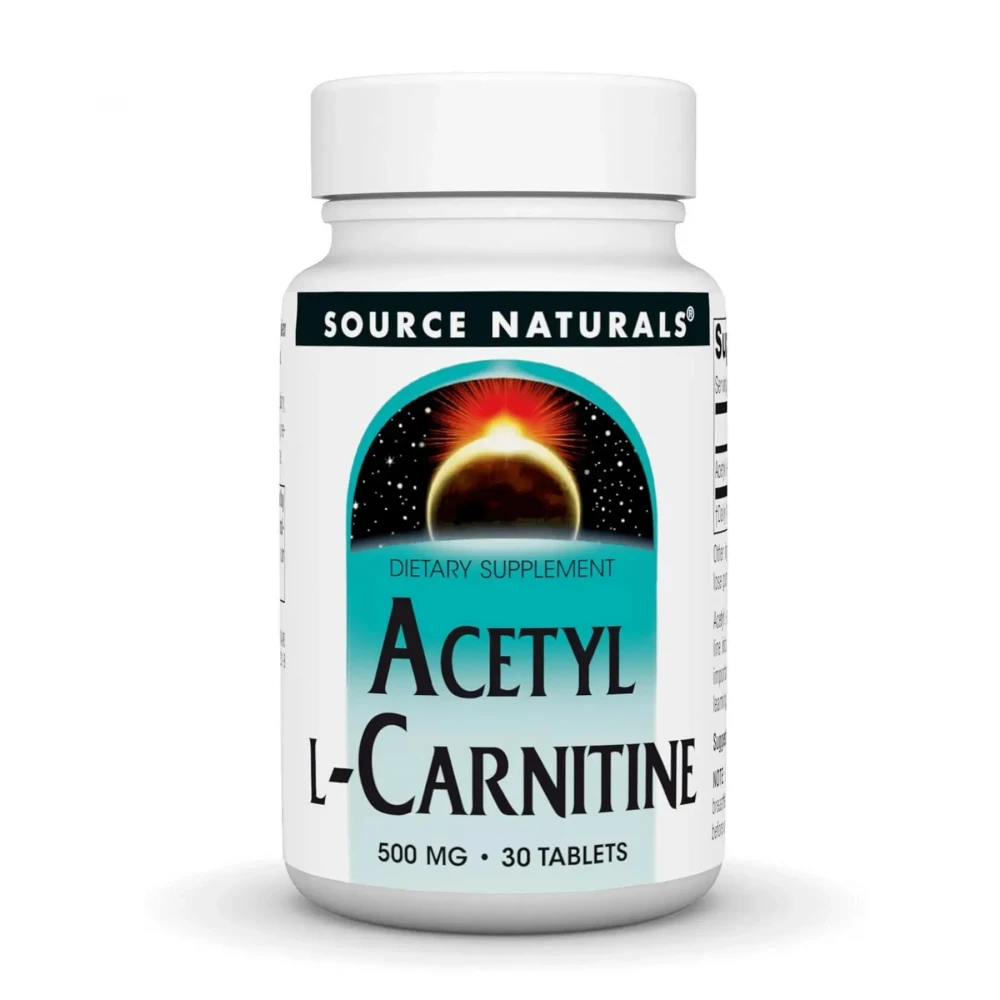 Ацетил L-карнитин Source Naturals Acetyl L-Carnitine 500 mg - 30 tabs