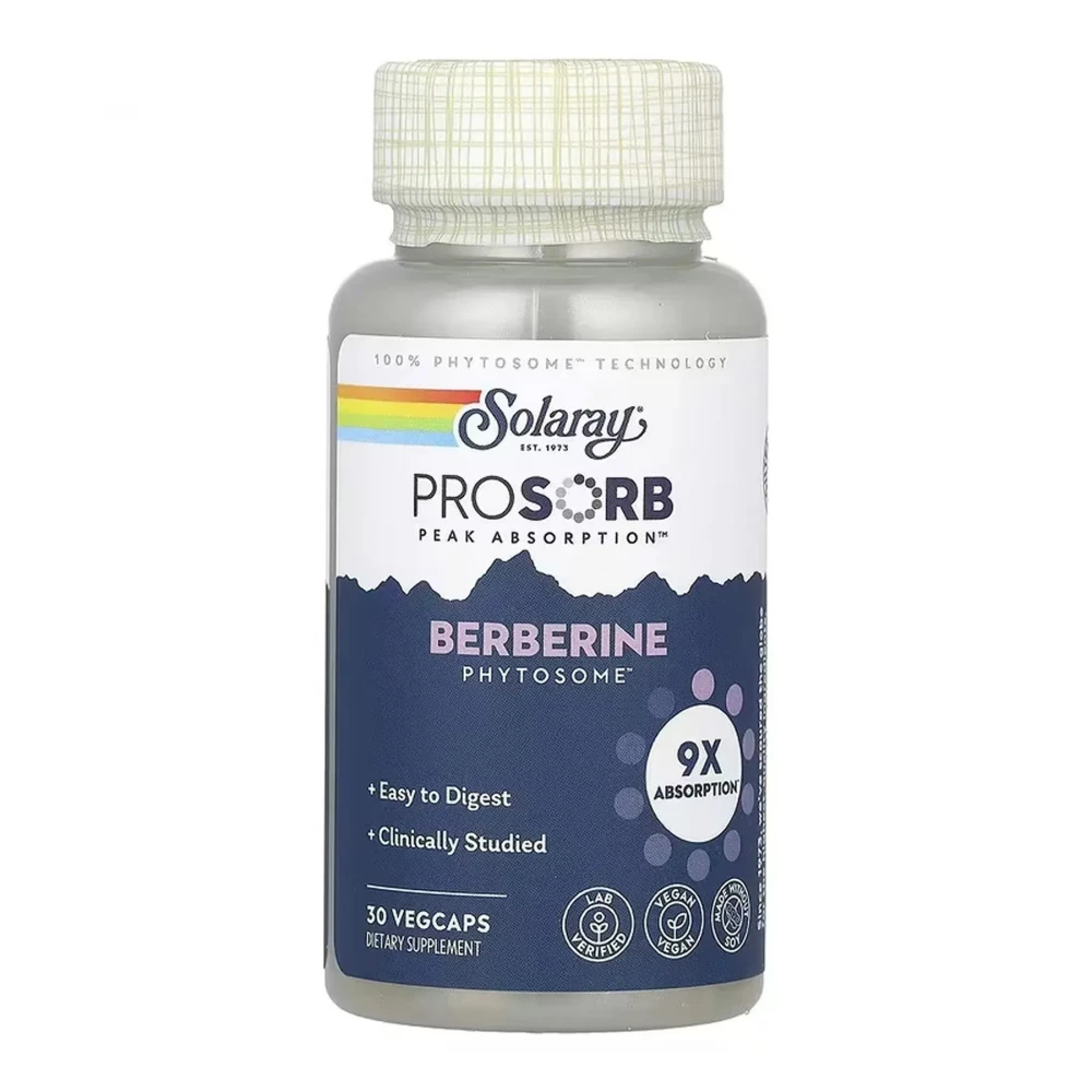 Берберин Solaray Prossorb Berberine 9x - 30 vcaps