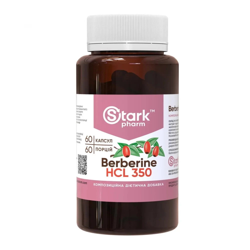 Берберин Stark Pharm Berberine HCL 350 mg - 60 caps