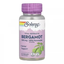 Бергамот Solaray Bergamot Advanced Formula 500 mg - 60 vcaps