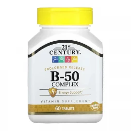 Вітамін B-50 21st Century B-50 Complex - 60 tabs