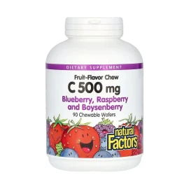 Вітамін C Natural Factors Vitamin C 500 mg - 90 chewtab