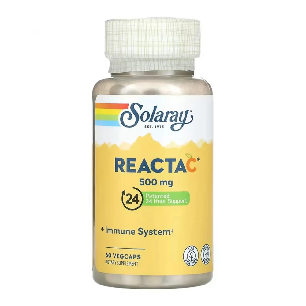 Вітамін C Solaray Reacta-C 500 mg - 60 vcaps