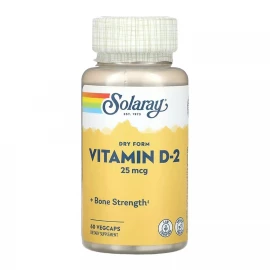Вітамін D-2 Solaray Vitamin D-2 25 mcg - 60 vcaps