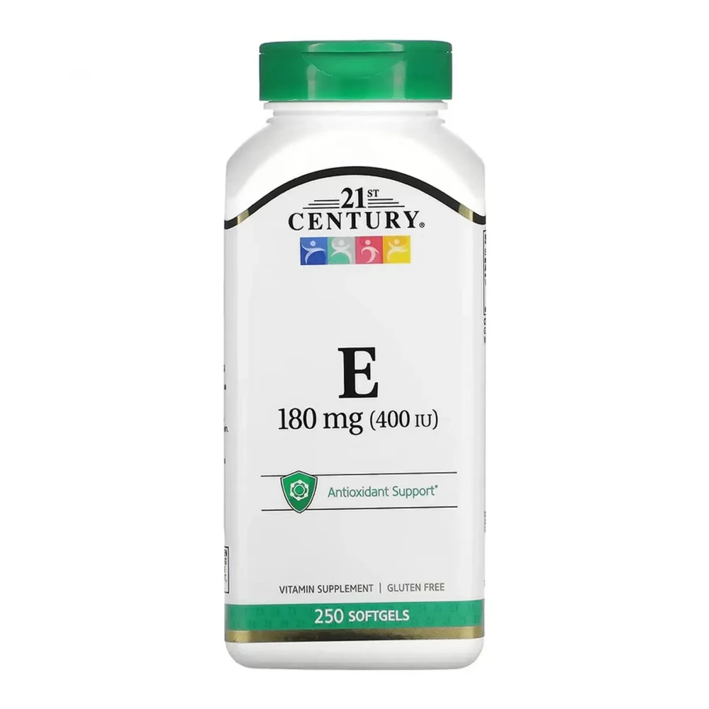 Вітамін E 21st Century E 180 mg (400IU) - 250 softgels