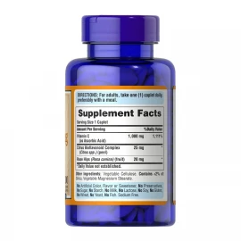 Вітамін C Puritan's Pride Vitamin C 1000 mg with Bioflavonoids & Rose Hips - 100 caps
