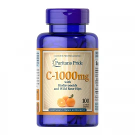 Вітамін C Puritan's Pride Vitamin C 1000 mg with Bioflavonoids & Rose Hips - 100 caps