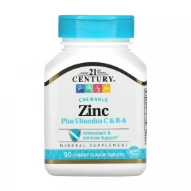 Вітамінно-мінеральний комплекс 21st Century Zinc Plus Vitamins C & B-6 - 90 tabs