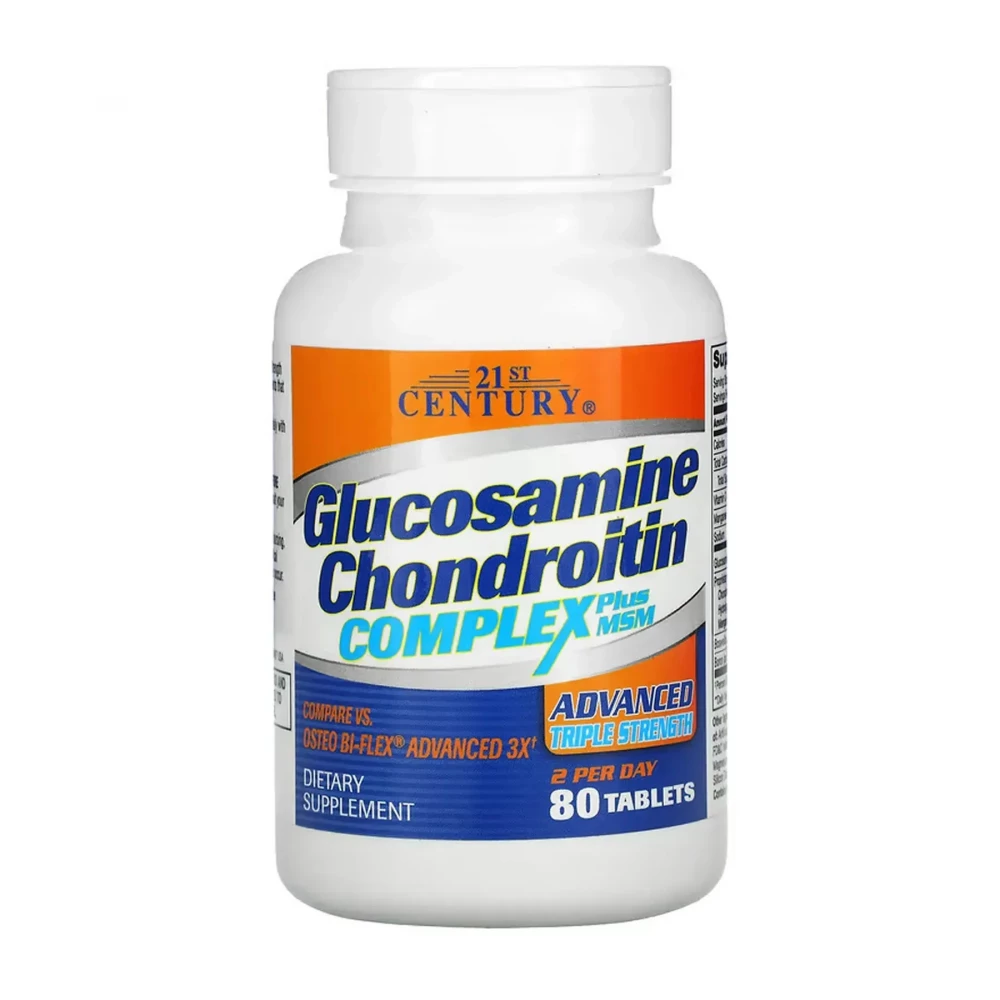 Глюкозамин хондроитин 21st Century Glucosamine Chondroitin Complex Triple - 80 tabs