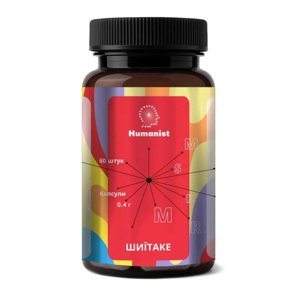 Гриби Шиітаке Humanist Shiitake Mushroom – 60 caps