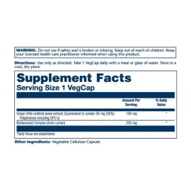 Экстракт виноградных косточек Solaray Grape Seed Extract 100 mg - 60 vcaps
