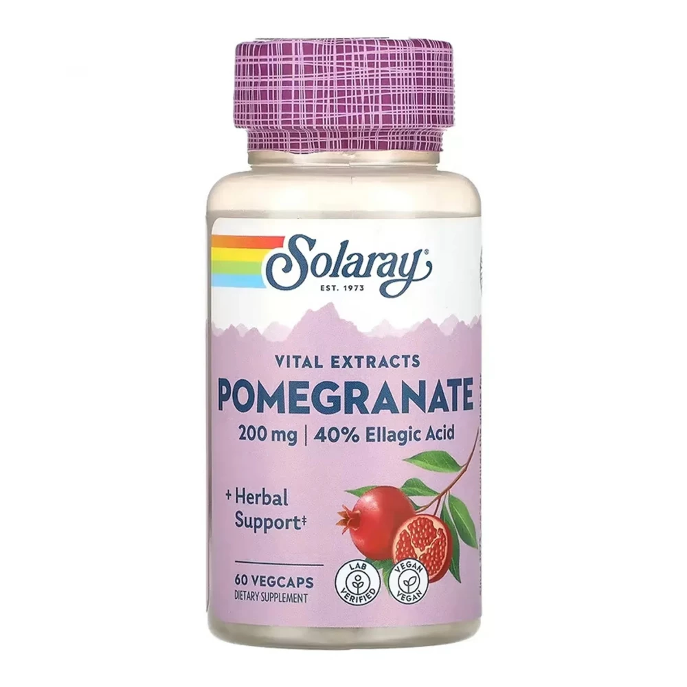 Экстракт граната Solaray Pomegranate 200 mg - 60 vcaps