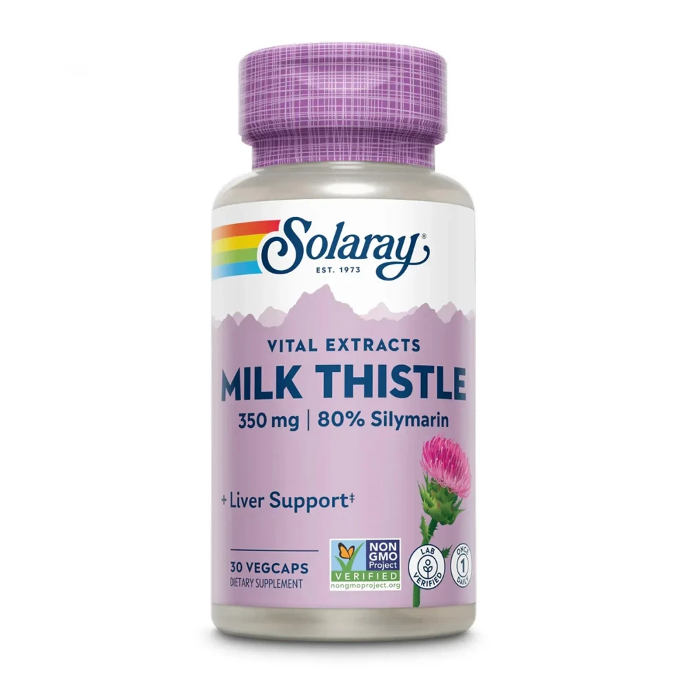 Екстракт насіння розторопші Solaray Milk Thistle Seed Extract One 350 mg - 30 vcaps