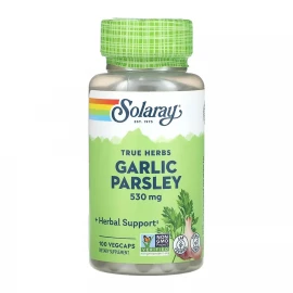 Екстракт часнику та петрушки Solaray Garlic Parsley 530 mg - 100 vcaps