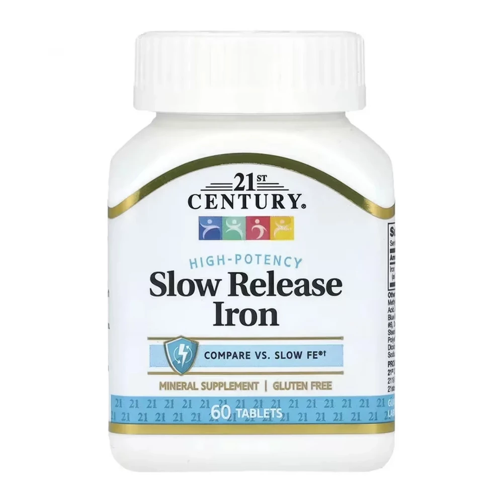 Залізо 21st Century Iron Slow Release - 60 tabs