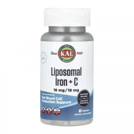 Железо KAL Liposomal Iron 18 mg - 30 vcaps