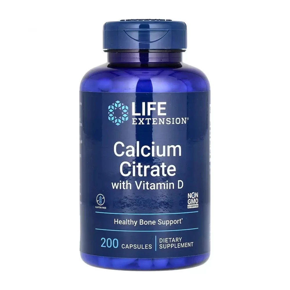 Кальцій цитрат Life Extension Calcium Citrate with Vitamin D - 200 caps