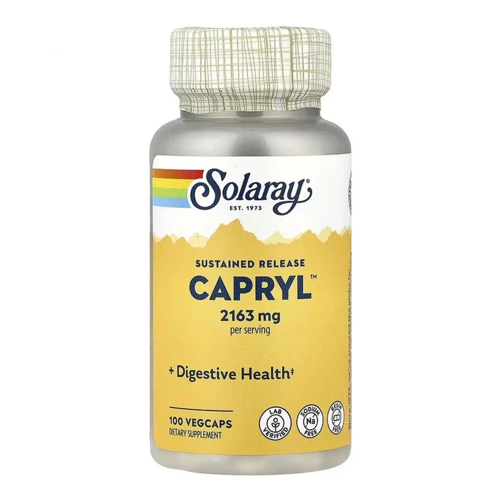 Каприлова кислота Solaray Capryl 2163 mg - 100 vcaps