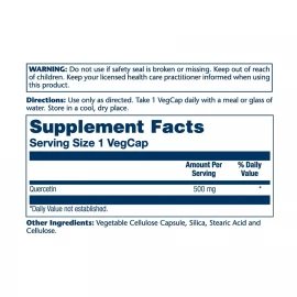 Кверцетин Solaray Quercetin 500 mg - 90 vcaps