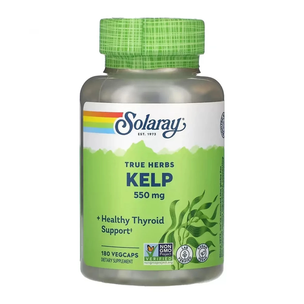 Ламінарія Solaray Kelp 550 mg - 180 vcaps