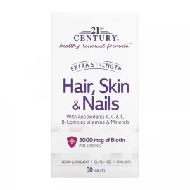 Комплекс 21st Century Hair, Skin & Nails Extra Strength - 90 tabs