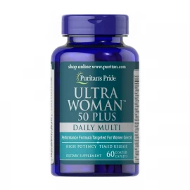Комплекс для жінок Puritan's Pride Ultra Woman™ 50 Plus Multi-Vitamin with Zinc - 60 caps