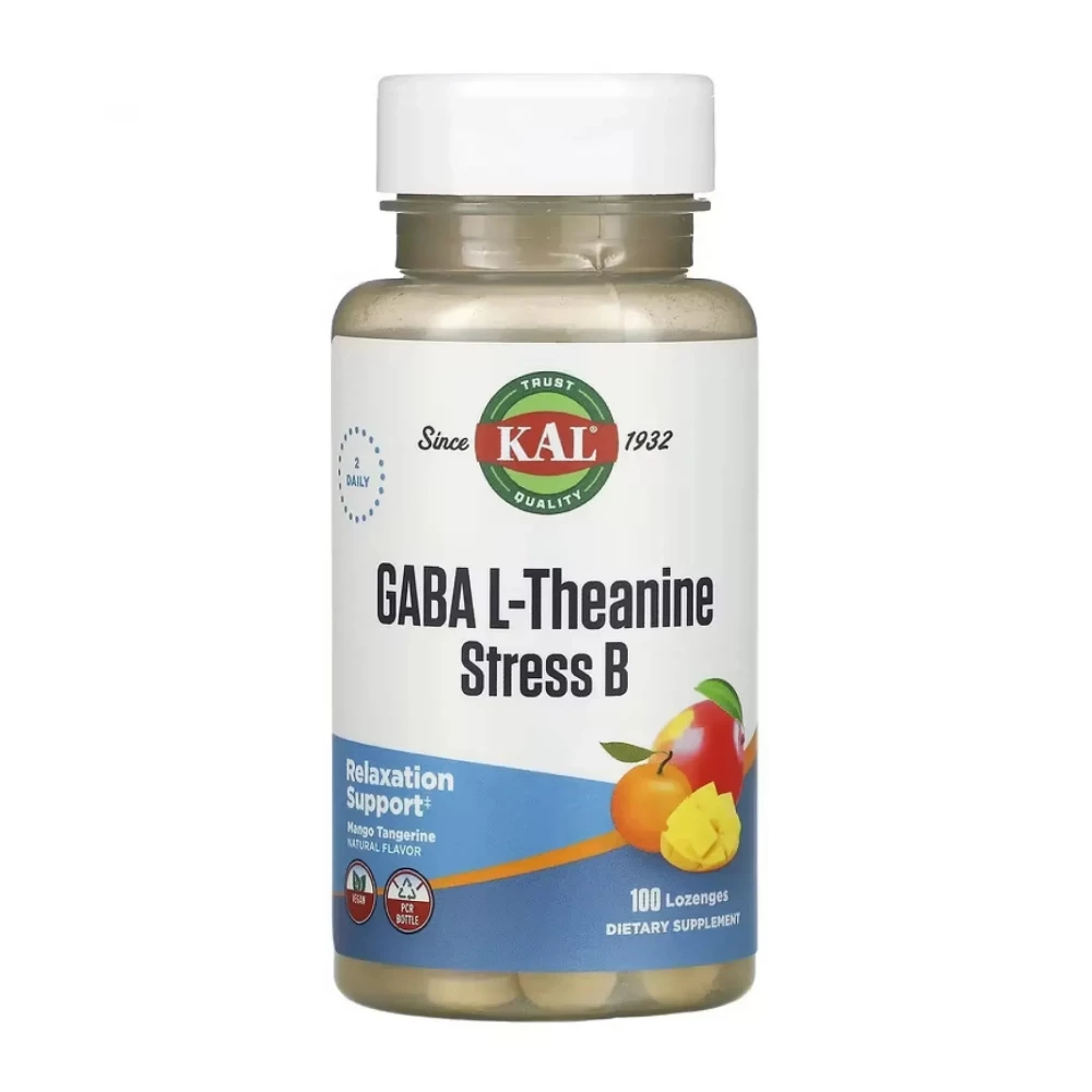 Комплекс для снятия стресса KAL GABA L-Theanine Stress B – 100 lozenges