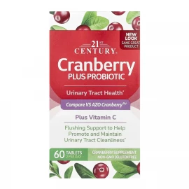 Комплекс для мочевыводящих путей 21st Century Cranberry + Probiotic - 60 tabs