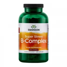 Комплекс з вітаміном C Swanson Super Stress B-Complex with Vitamin C - 240 caps