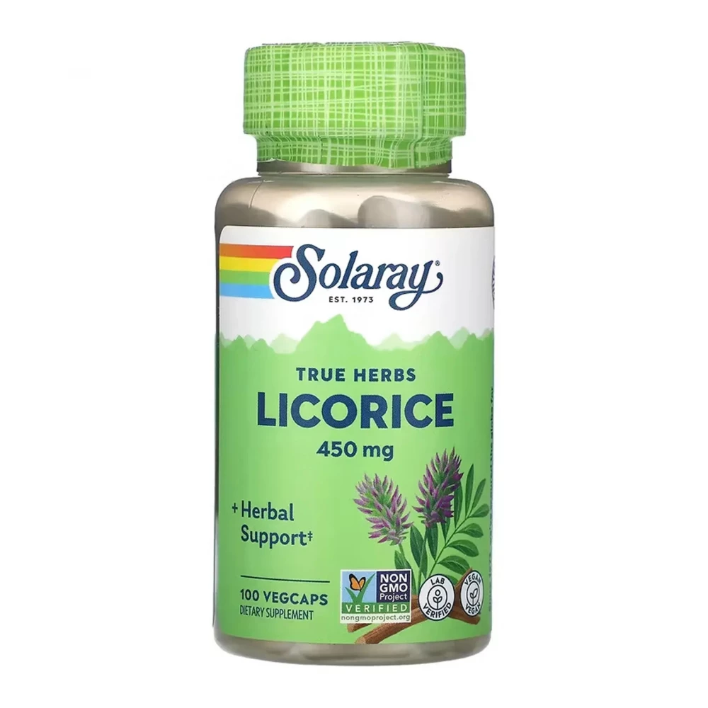 Корень солодки Solaray Licorice 450 mg - 100 vcaps