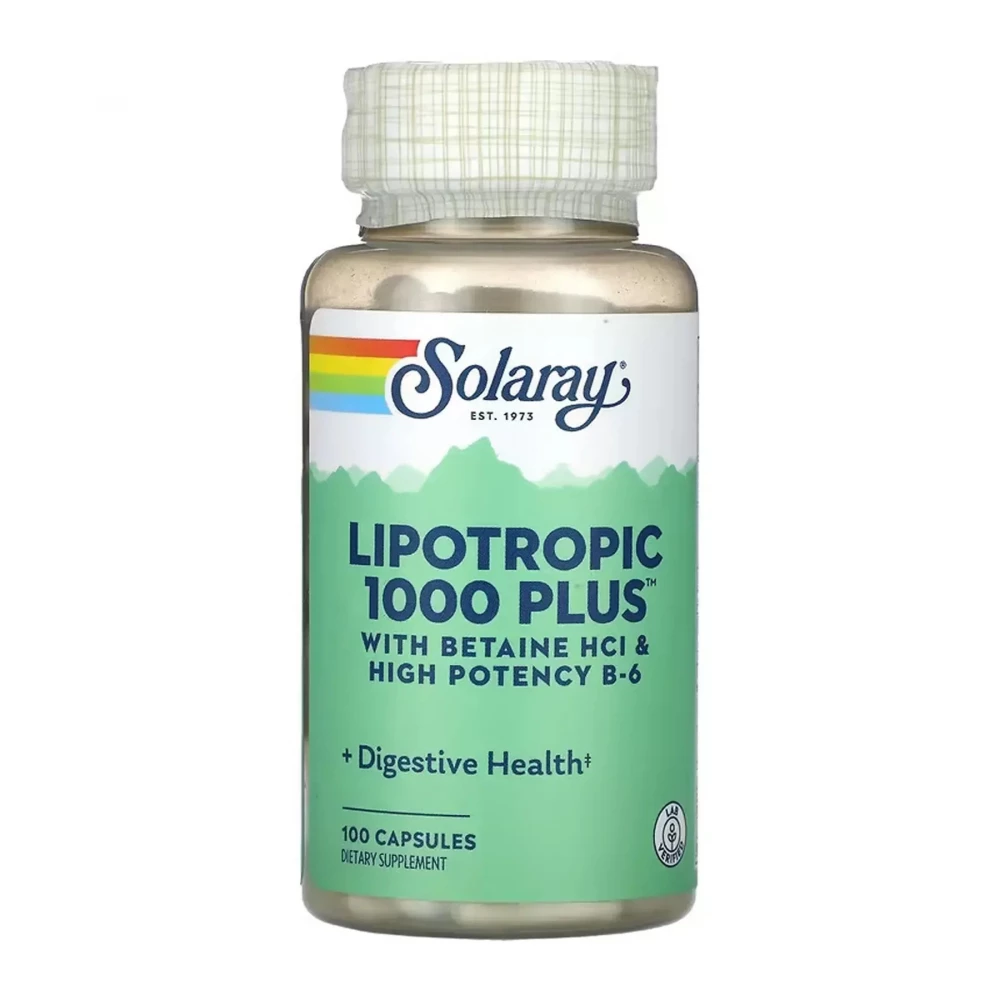 Ліпотропний комплекс Solaray Lipotropic + 1000 - 100 caps