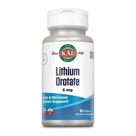 Літій оротат KAL Lithium Orotate 5 mg - 60 vcaps