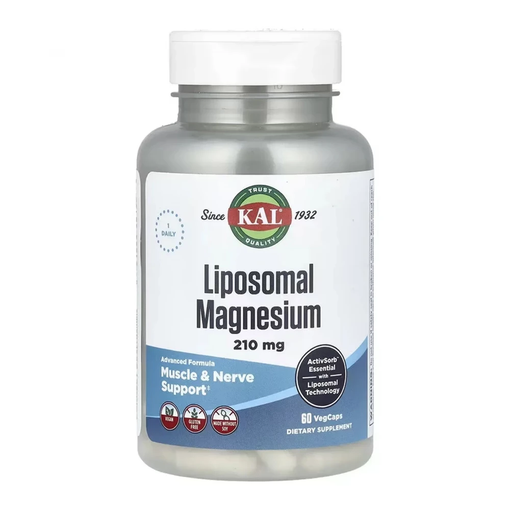 Магний KAL Liposomal Magnesium 210 mg - 60 vcaps