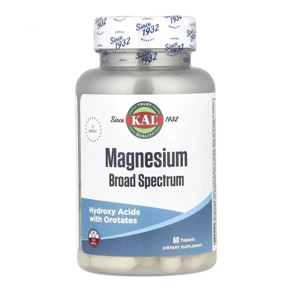 Магній KAL Magnesium Broad Spectrum - 60 tabs