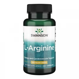 L-аргінін Swanson L-Arginine 500 mg - 100 Capsules