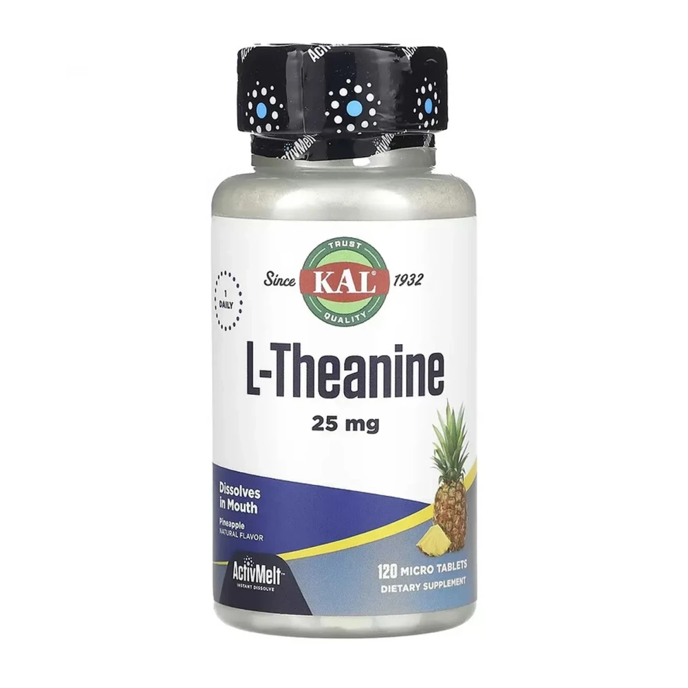 L-Теанін KAL L-Theanine 25 mg — 120 tabs