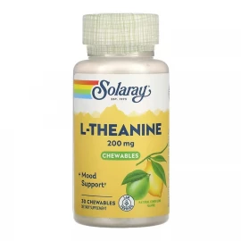 L-Теанин Solaray L-Theanine 200 mg — 30 chewables