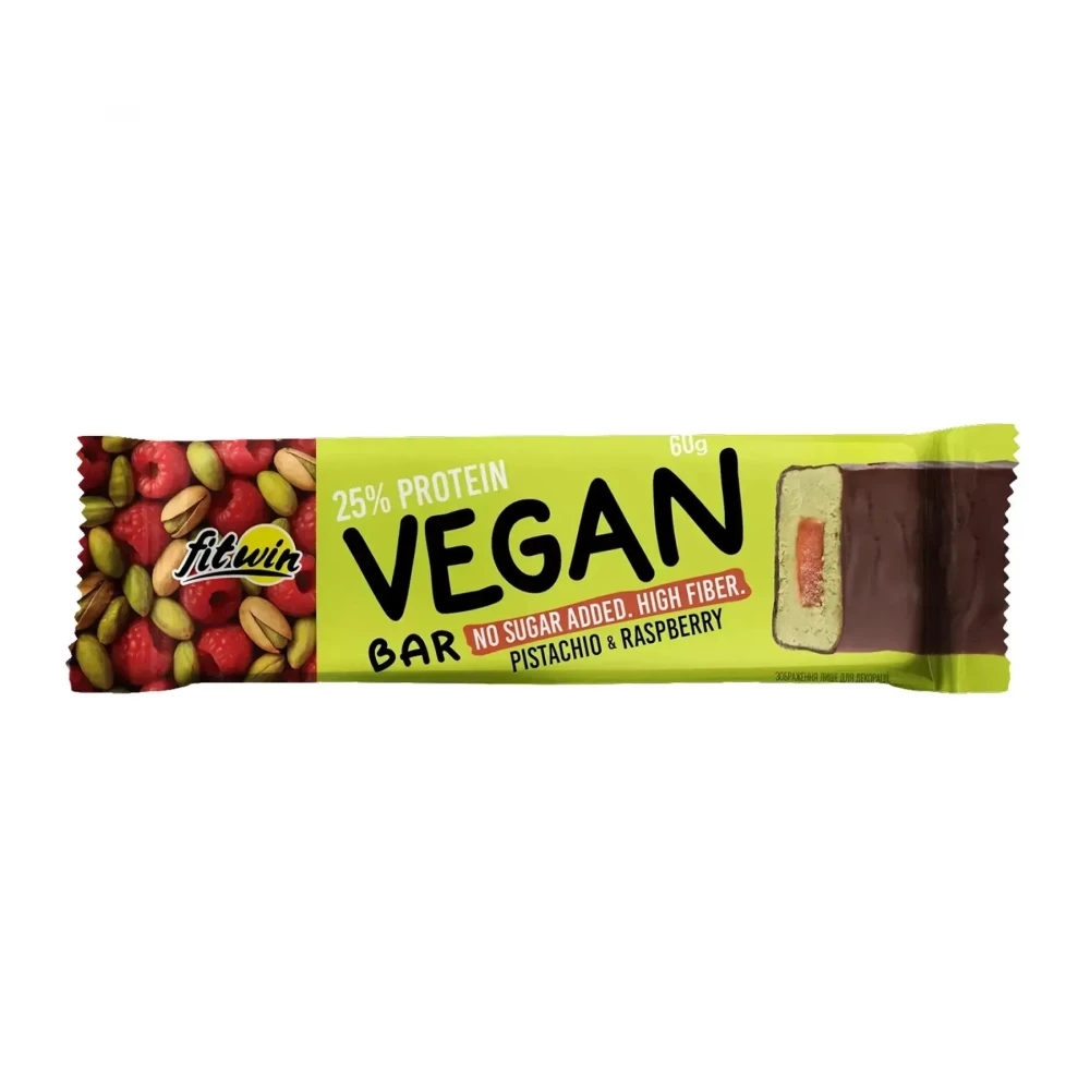 Батончик протеиновые FitWin Vegan Bar - 12x60 g