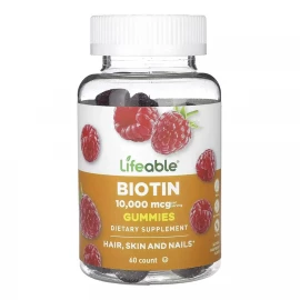 Біотин Lifeable Biotin 10,000 mcg — 60 gummies