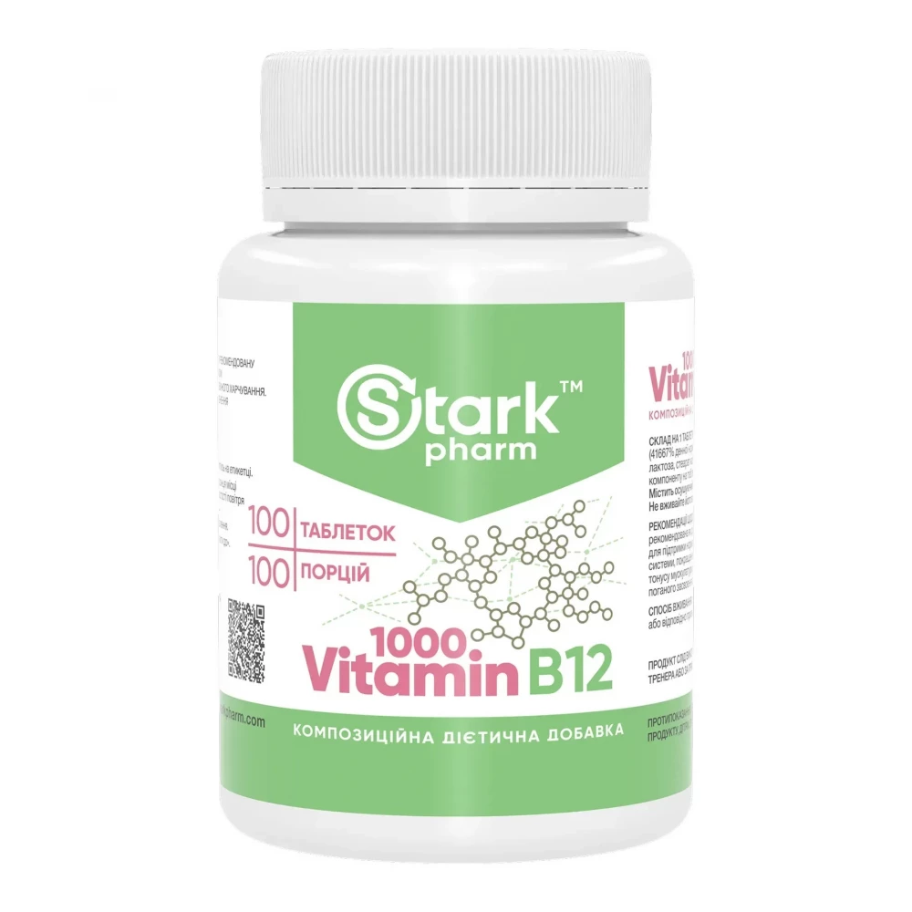 Вітамін B12 Stark Pharm Vitamin B12 1000 mcg — 100 tabs