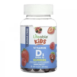 Вітамін D Lifeable Vitamin D Kids Sugar Free — 60 gummies