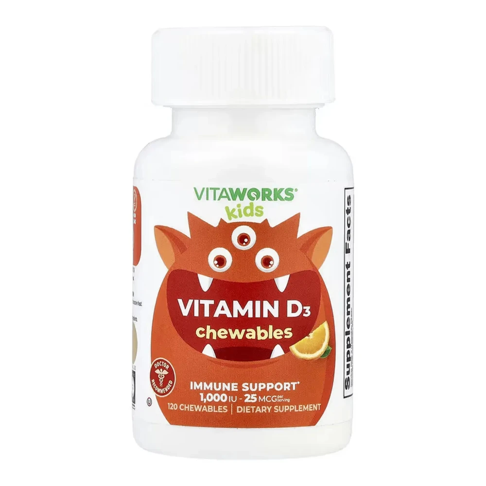 Витамин D Lifeable VitaWorks Kids Vitamin D — 120 chewables