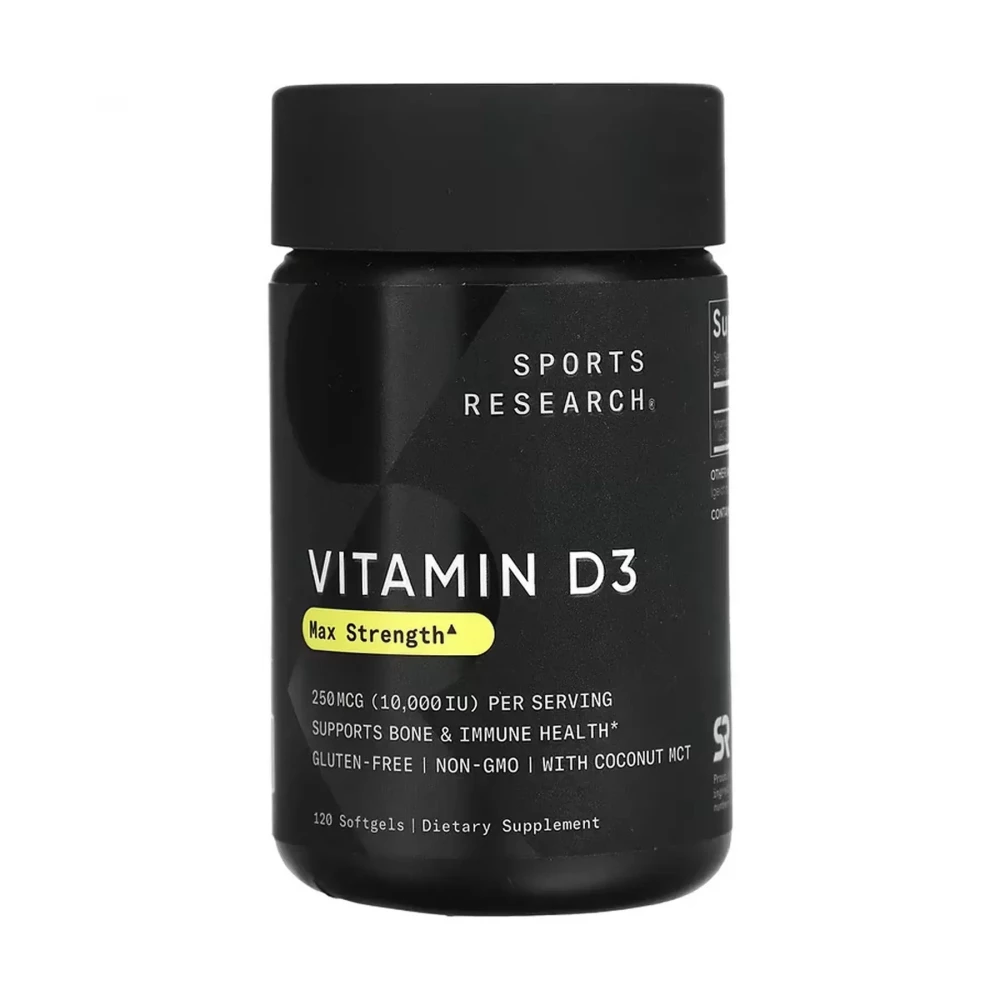 Вітамін D3 Sport Research Vitamin D3 10000IU — 120 softgels