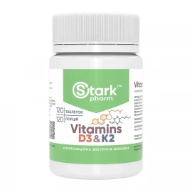 Вітамін D3 та K2 Stark Pharm Vitamin D3 & K2 - 120 tabs